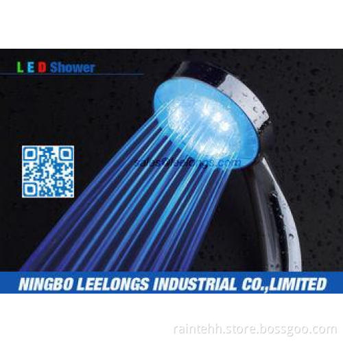 8 Inch Rain Shower Head LED Blue Good Pressure Water Effici